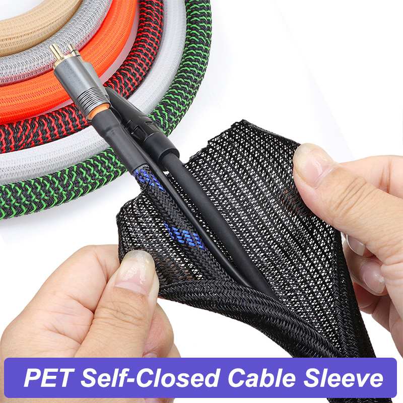 Cable Sleeve Braided - 7 Farben 3~32mm Erweiterbare Geflechtkabelummantelung Selbstschließend