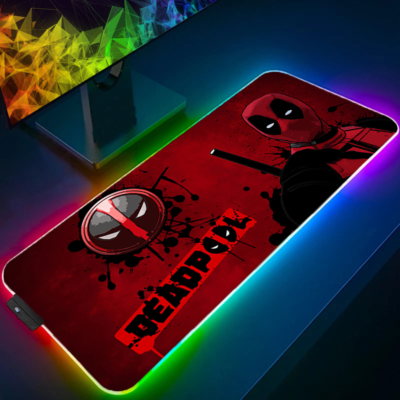 Gaming Accessories For Gaming Setup - LED Mauspad Gaming Hintergrundbeleuchtung Lock Edge