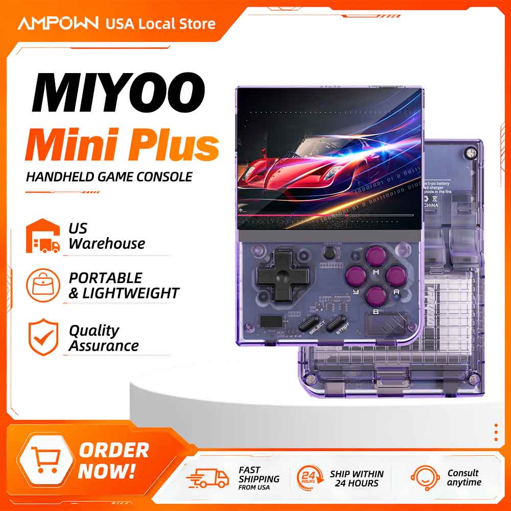 Gaming Accessories For Kids - Miyoo Mini+ Retro Handheld-Spielkonsole 3,5 Zoll
