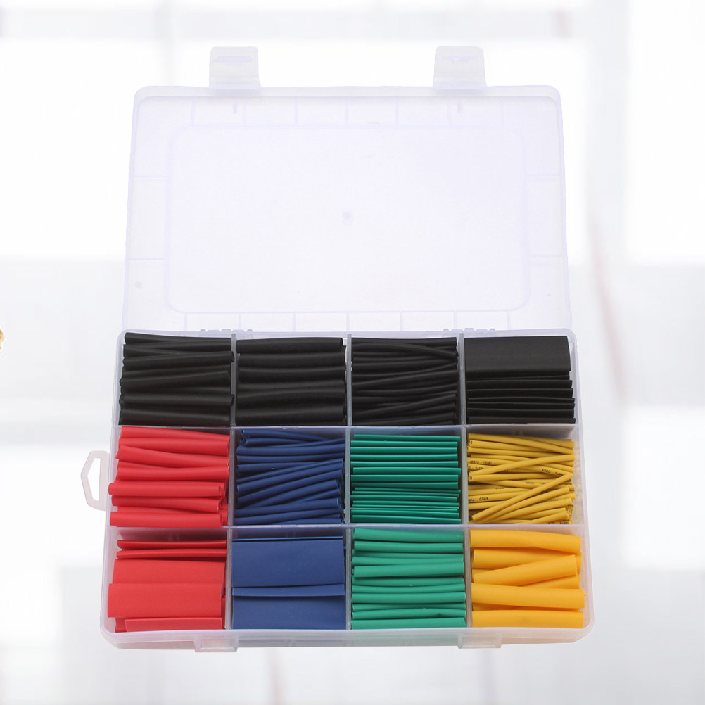 Sleeved Cable Kit - 530-teiliges Schrumpfschlauch-Set, langlebige elektrische Kabelummantelung, Isolierung,