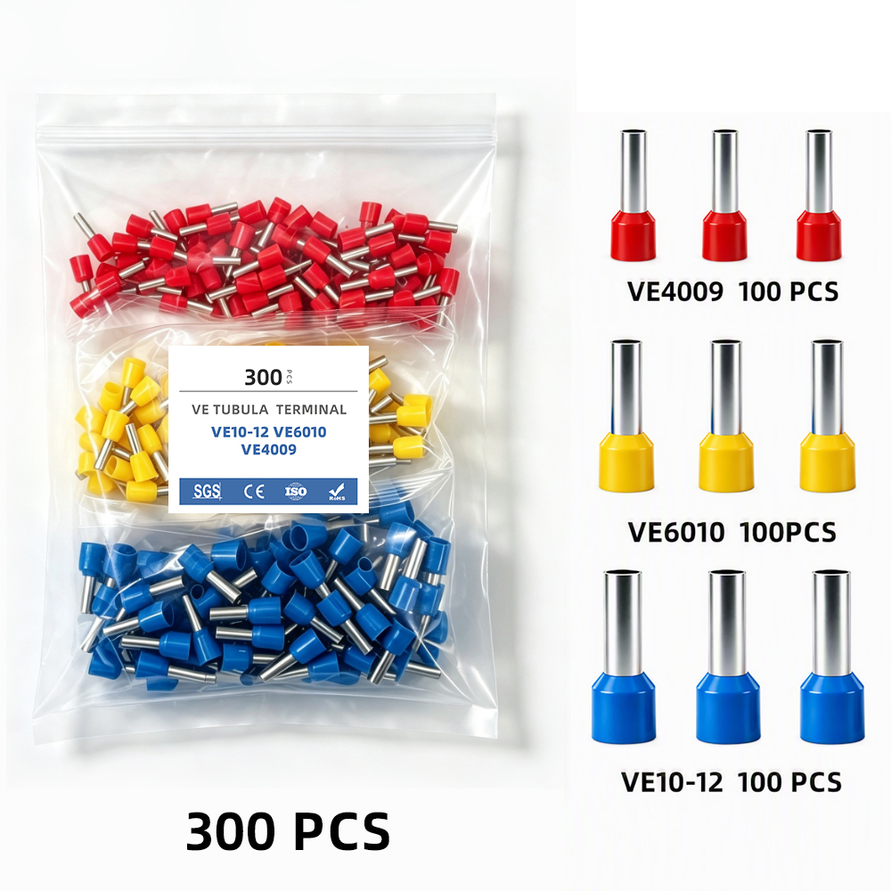 Sleeved Cable Kit - 300-teiliges Kabelendhülsen-Set VE4009 VE6010 VE10-12 |
