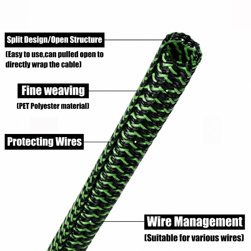 7 Farben 3~32mm Erweiterbare G – Cable Sleeve Braided Bewertung und Preis
