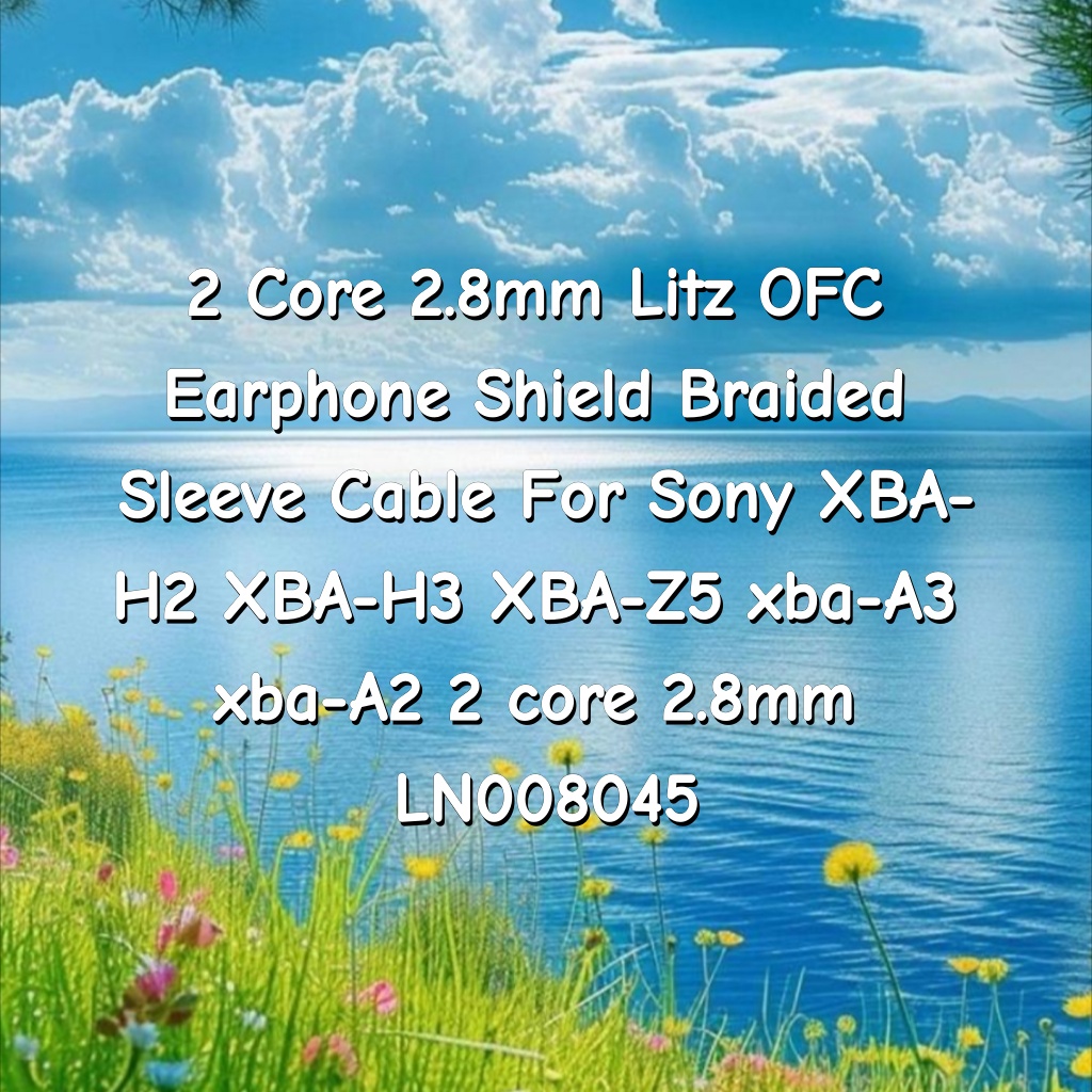 2-adriges 2,8-mm-Litz-OFC-Kopf – Cable Sleeve Braided Bewertung und Preis