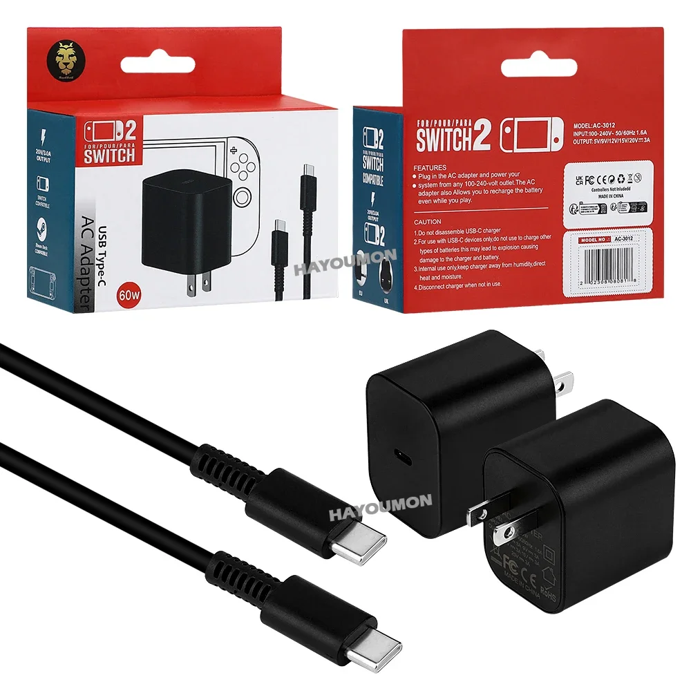 UK US EU 60W Typ-C AC-Adapter  – Gaming Accessories Uk Bewertung und Preis