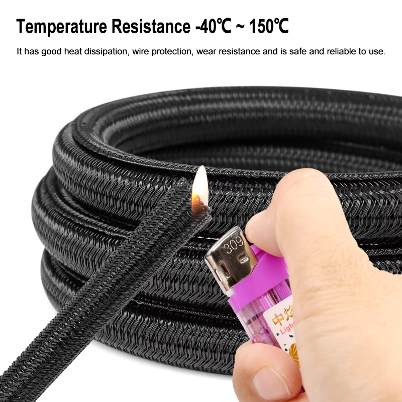 3/5/9 m schwarze PET-Geflechts – Cable Sleeve Braided Bewertung und Preis