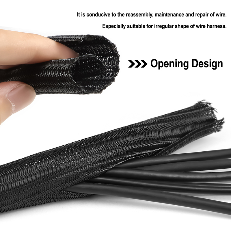 3/5/9 m schwarze PET-Geflechts – Cable Sleeve Braided Bewertung und Preis