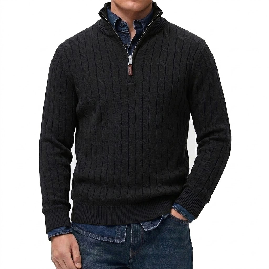 Herren Casual Stehkragen-Stric – Sleeved Cable Kit Bewertung und Preis