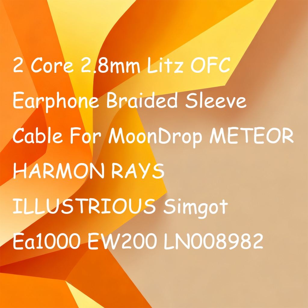 2-adriges 2,8-mm-Litz-OFC-Kopf – Cable Sleeve Braided Bewertung und Preis