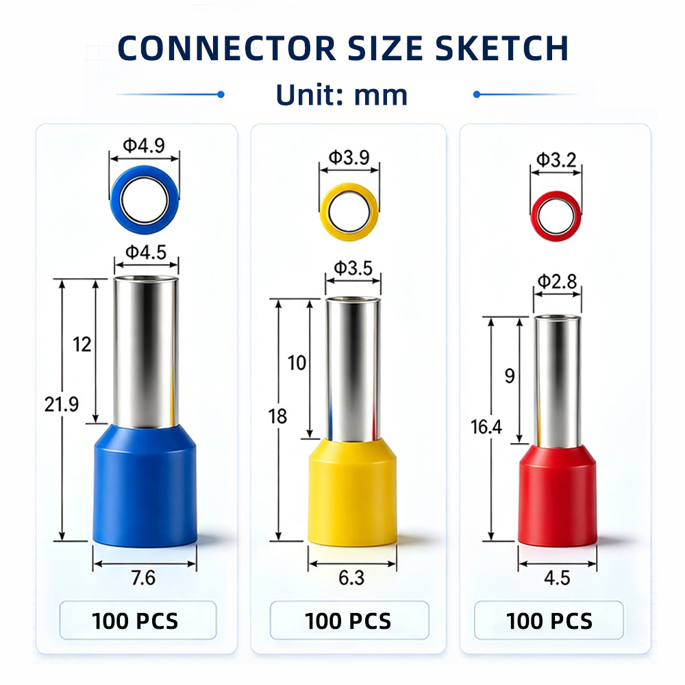 300-teiliges Kabelendhülsen-Se – Sleeved Cable Kit Bewertung und Preis