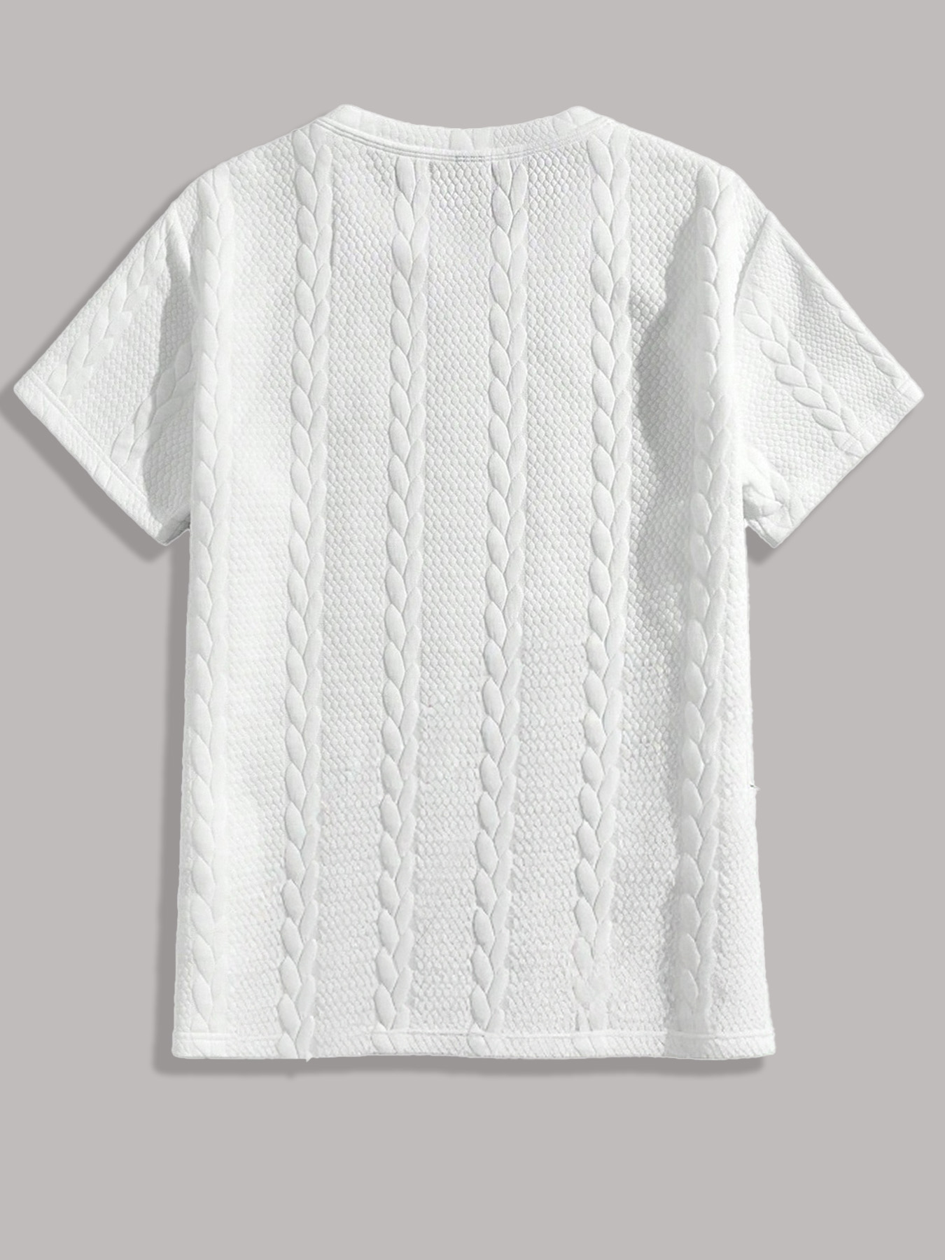 Herren-Kurzarm-T-Shirt mit Zop – Cable Sleeve Braided Bewertung und Preis